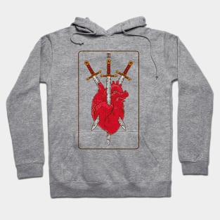 Tarot card - Three Of Swords Hoodie